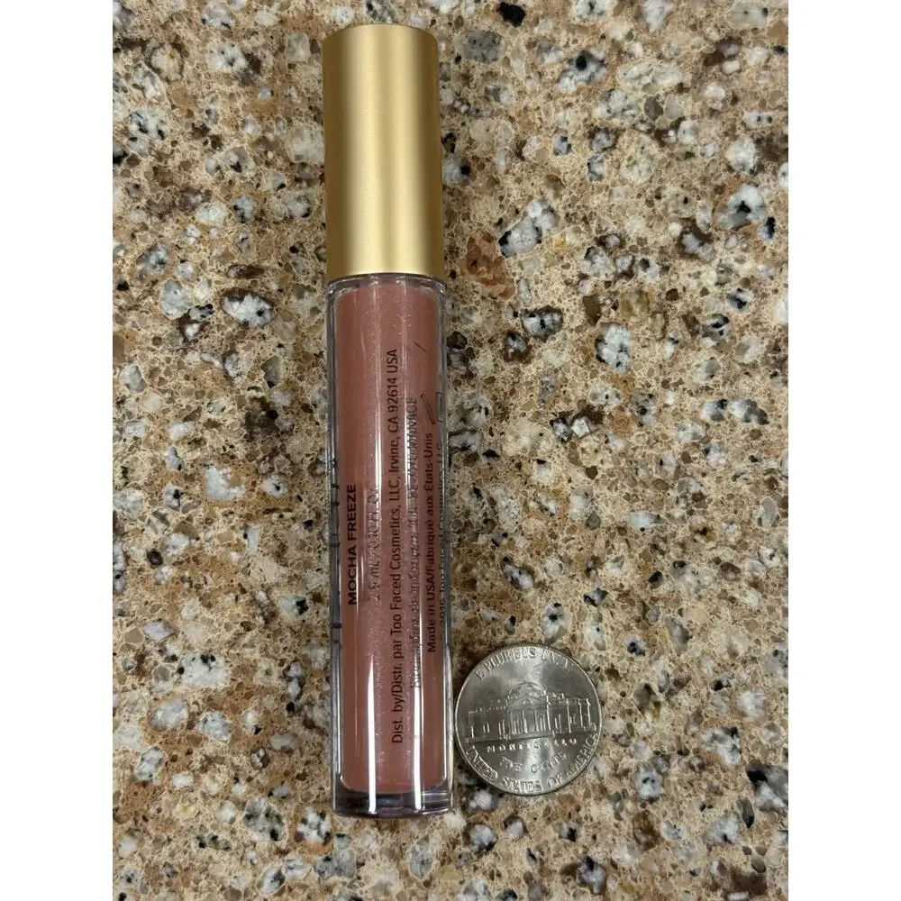 Too Faced Funfetti MOCHA FREEZE Lip Gloss, DISCONTINUED LIMITED ED 0.2 fl oz NEW